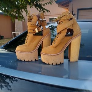 Genuine Jeffrey Campbell construction platforms